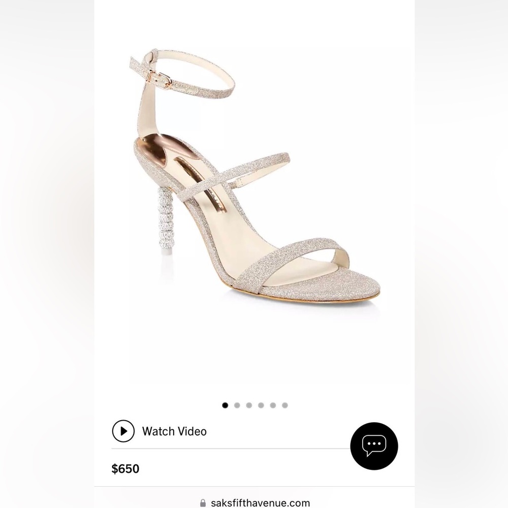 Sophia Webster Rosalind Crystal Sandal Size 7